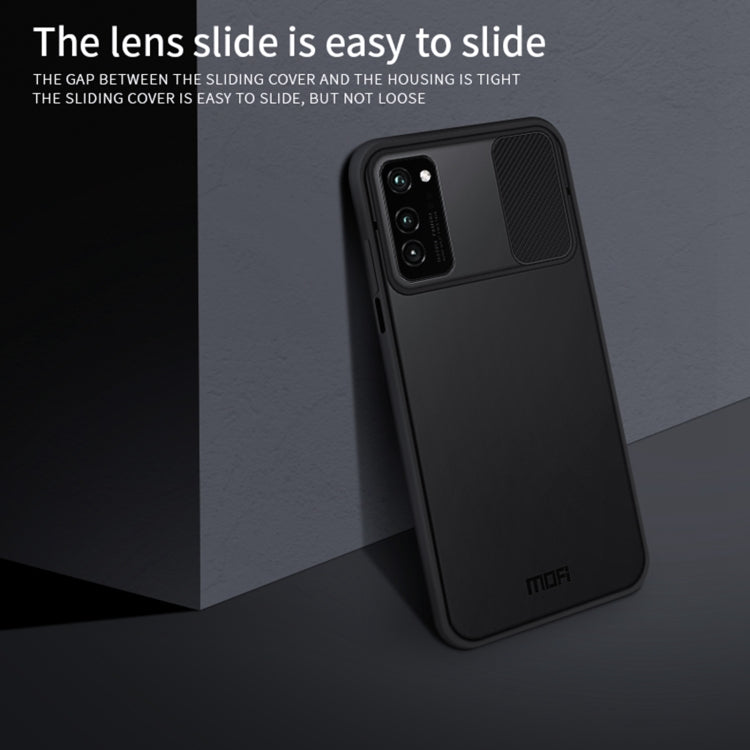 For Huawei HonorV30 MOFI Xing Dun Series PC + TPU Anti-peep Water-resistant And Anti-drop All-inclusive Protective Shell, Translucent Frosted(Purple)