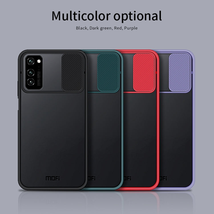 For Huawei HonorV30 MOFI Xing Dun Series PC + TPU Anti-peep Waterproof And Anti-drop All-inclusive Protective Shell, Translucent Frosted(Purple) - free shipping - PMC TechLife - Order now!