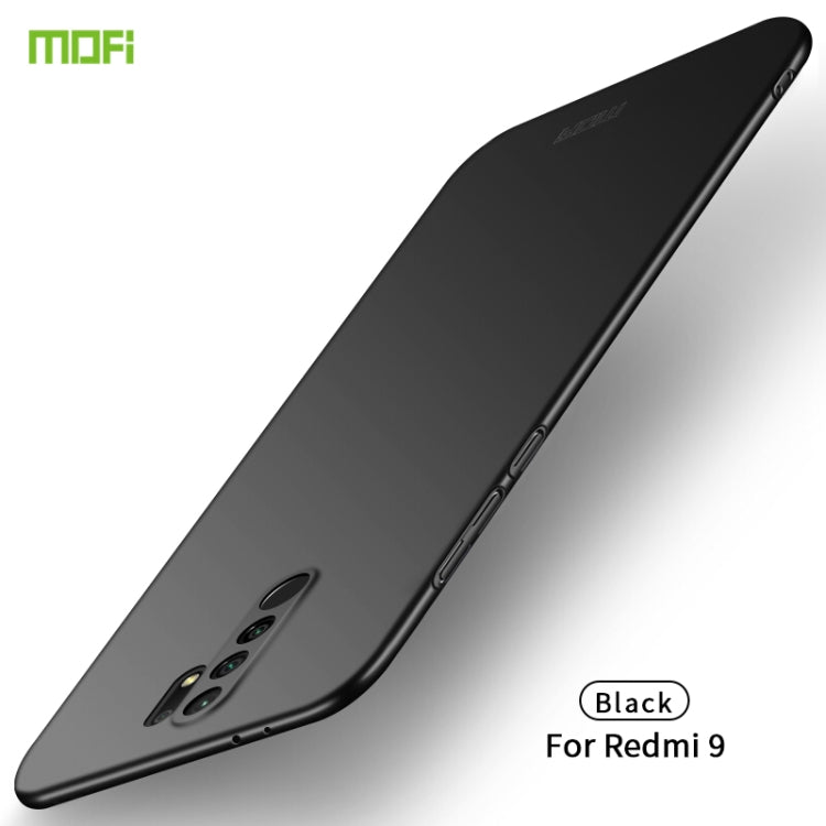 For Xiaomi Redmi 9 MOFI Frosted PC Ultra-thin Hard Case(Black) - Xiaomi Cases by MOFI | Online Shopping South Africa | PMC TechLife | Buy Now Pay Later Mobicred
