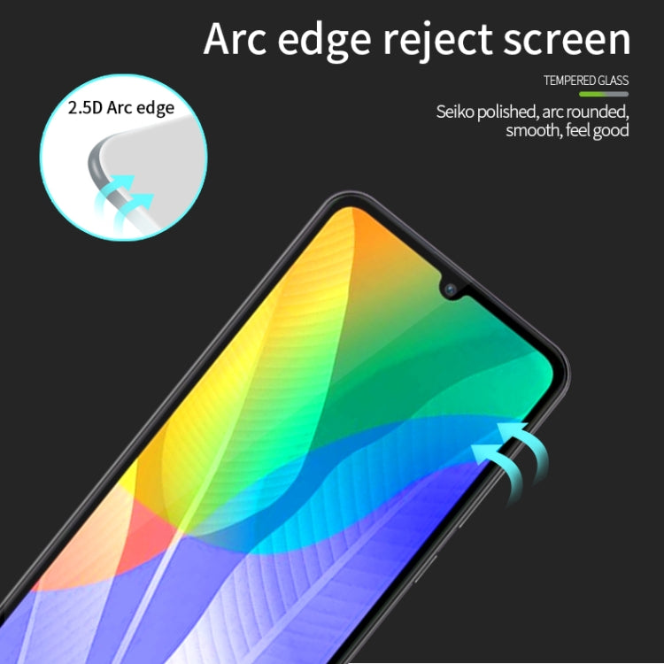 For Huawei Y6P / Honor9A MOFI 9H 2.5D Full Screen Tempered Glass Film(Black) - free shipping - PMC TechLife - Order now!