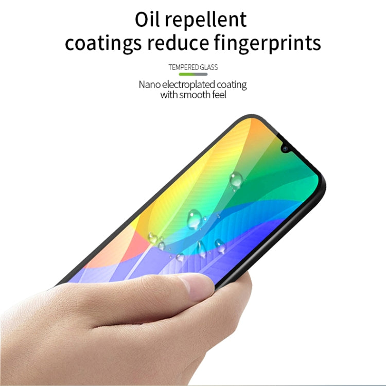 For Huawei Y6P / Honor9A MOFI 9H 2.5D Full Screen Tempered Glass Film(Black) - free shipping - PMC TechLife - Order now!