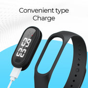 Q2 Outdoor Ultrasonic Electronic Mosquito Repellent Bracelet, Support Three-gear Mode & Time Display(White)