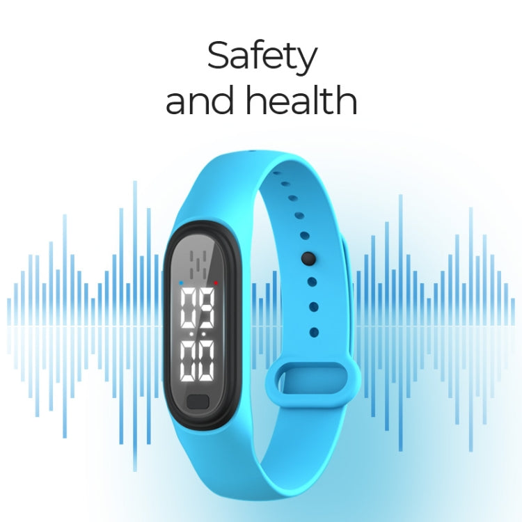 Q2 Outdoor Ultrasonic Electronic Mosquito Repellent Bracelet, Support Three-gear Mode & Time Display(Black) - Repellent Wristband by PMC TechLife | Online Shopping South Africa | PMC TechLife | Buy Now Pay Later Mobicred