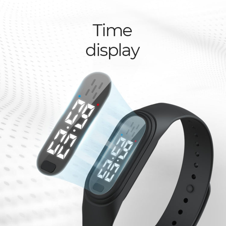 Q2 Outdoor Ultrasonic Electronic Mosquito Repellent Bracelet, Support Three-gear Mode & Time Display(Black) - Repellent Wristband by PMC TechLife | Online Shopping South Africa | PMC TechLife | Buy Now Pay Later Mobicred