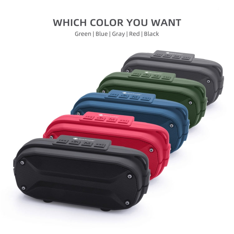 NewRixing NR-3023 Portable Stereo Wireless Bluetooth Speaker, Built-in Microphone, Support TF Card / FM(Gray)