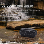 NewRixing NR-3023 Portable Stereo Wireless Bluetooth Speaker, Built-in Microphone, Support TF Card / FM(Gray)