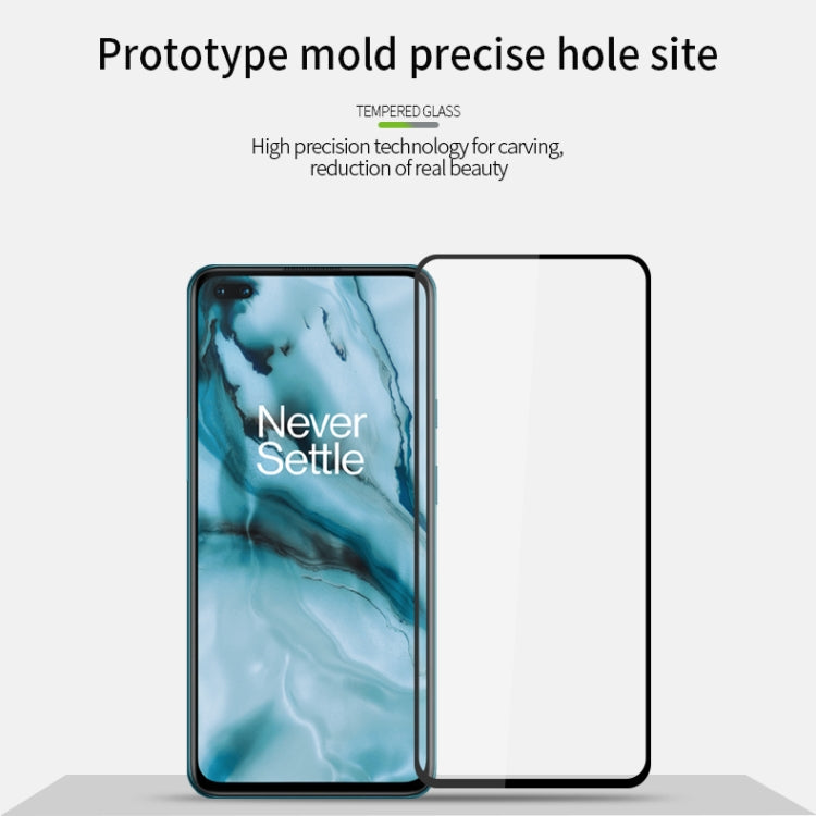 For Oneplus Nord MOFI 9H 2.5D Full Screen Tempered Glass Film(Black) - OnePlus Tempered Glass by MOFI | Online Shopping South Africa | PMC TechLife