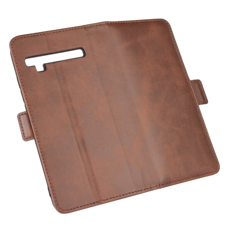 For TCL 10 Pro Dual-side Magnetic Buckle Horizontal Flip Leather Case with Holder & Card Slots & Wallet(Brown) - More Brand by PMC TechLife | Online Shopping South Africa | PMC TechLife