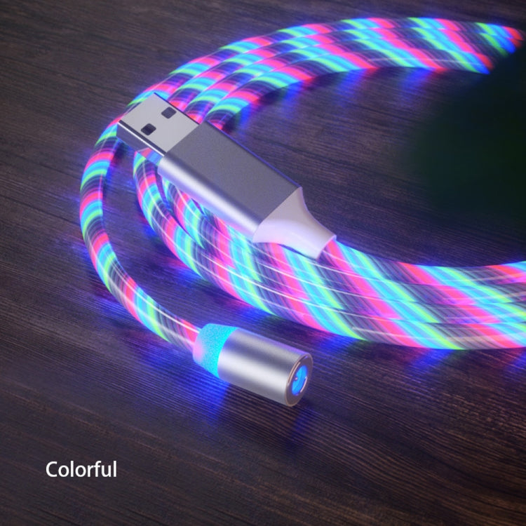 USB to 8 Pin Magnetic Suction Colorful Streamer Mobile Phone Charging  Cable, Length: 1m(Color Light) - Charging Cable & Head by PMC Jewellery | Online Shopping South Africa | PMC Jewellery | Buy Now Pay Later Mobicred