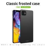 For iPhone 12 mini MOFI Frosted PC Ultra-thin Hard Case(Black)