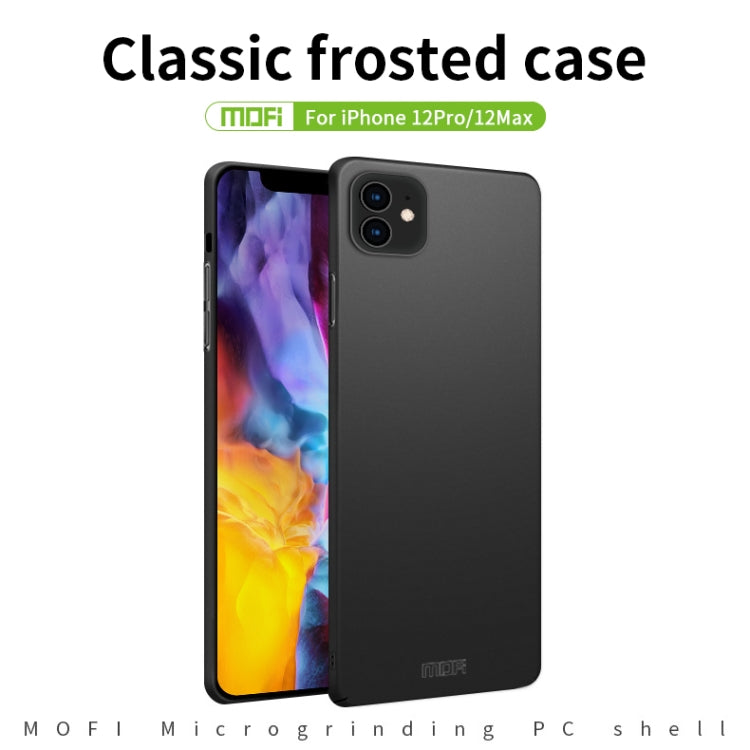 For iPhone 12 / 12 Pro MOFI Frosted PC Ultra-thin Hard Case(Gold) - iPhone 12 / 12 Pro Cases by MOFI | Online Shopping South Africa | PMC TechLife | Buy Now Pay Later Mobicred