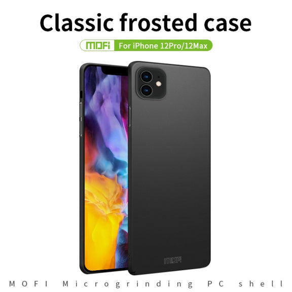 For iPhone 12 / 12 Pro MOFI Frosted PC Ultra-thin Hard Case(Rose gold)