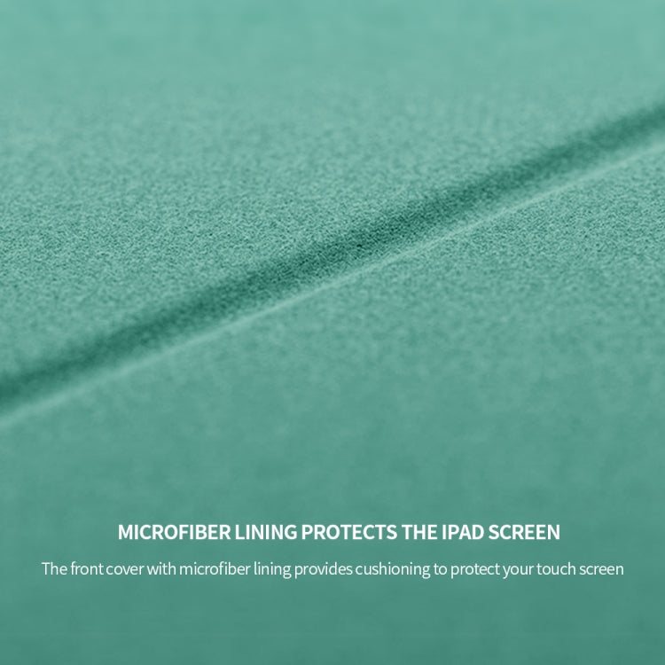 Three-folding Surface PU Leather TPU Matte Soft Bottom Case with Holder & Sleep / Wake-up Function For iPad 10.2 2021 / 2020 / 2019 / iPad Pro 10.5 inch(Mint Green) - iPad 10.2 Cases by PMC TechLife | Online Shopping South Africa | PMC TechLife
