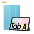 ENKAY ENK-8009 For Samsung Galaxy Tab A7 10.4 T500 / T505 2020 / 2022 PU Leather + Plastic Smart Case with Three-folding Holder(Light Blue) - free shipping - PMc TechLife - Order now!
