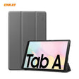 ENKAY ENK-8009 For Samsung Galaxy Tab A7 10.4 T500 / T505 2020 / 2022 PU Leather + Plastic Smart Case with Three-folding Holder(Grey) - free shipping - PMc TechLife - Order now!