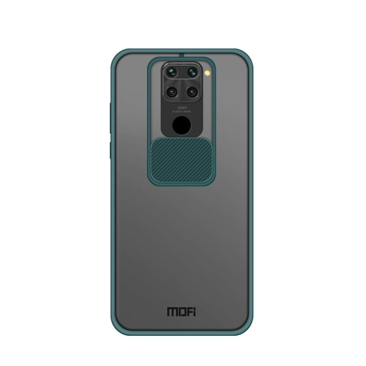 For Xiaomi Redmi Note 9 / 10X 4G MOFI Xing Dun Series Translucent Frosted PC + TPU Privacy Anti-glare Shockproof All-inclusive Protective Case(Green) - Xiaomi Cases by MOFI | Online Shopping South Africa | PMC TechLife | Buy Now Pay Later Mobicred