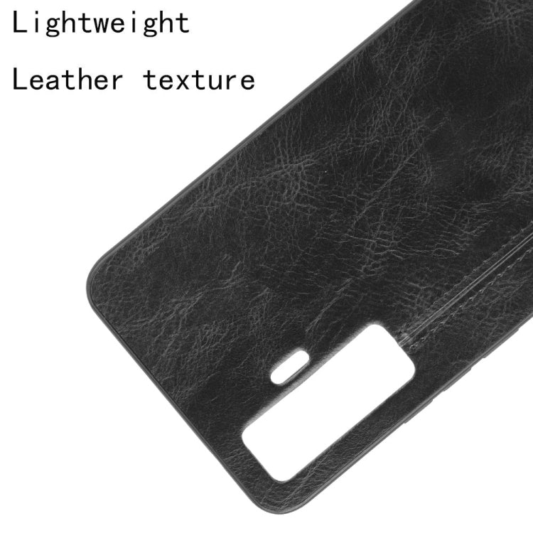 For Vivo X50 Shockproof Sewing Cow Pattern Skin PC + PU + TPU Case(Black) - vivo Cases by PMC TechLife | Online Shopping South Africa | PMC TechLife