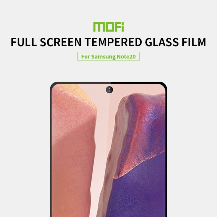 For Samsung Galaxy Note20 MOFI 9H 2.5D Full Screen Tempered Glass Film���Ultrasonic fingerprint unlock���(Black) - Galaxy Note20 Cases by MOFI | Online Shopping South Africa | PMC TechLife | Buy Now Pay Later Mobicred