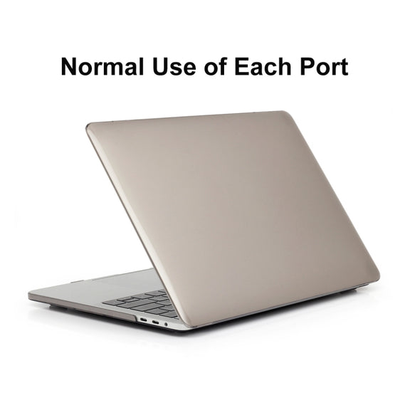 ENKAY Hat-Prince 3 in 1 For MacBook Pro 13 inch A2289 / A2251 (2020) Crystal Hard Shell Protective Case + US Version Ultra-thin TPU Keyboard Protector Cover + Anti-dust Plugs Set(Grey)