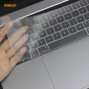 ENKAY Hat-Prince 3 in 1 For MacBook Pro 13 inch A2289 / A2251 (2020) Crystal Hard Shell Protective Case + US Version Ultra-thin TPU Keyboard Protector Cover + Anti-dust Plugs Set(Light Blue)