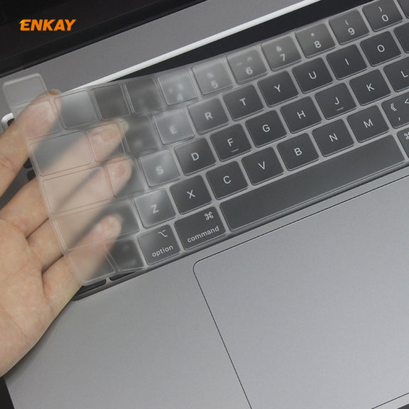 ENKAY Hat-Prince 3 in 1 For MacBook Pro 13 inch A2289 / A2251 (2020) Crystal Hard Shell Protective Case + US Version Ultra-thin TPU Keyboard Protector Cover + Anti-dust Plugs Set(Light Blue)
