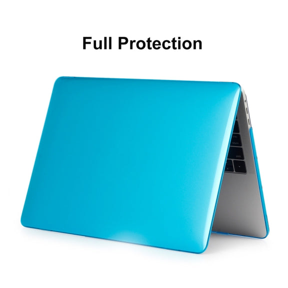 ENKAY Hat-Prince 3 in 1 For MacBook Pro 13 inch A2289 / A2251 (2020) Crystal Hard Shell Protective Case + US Version Ultra-thin TPU Keyboard Protector Cover + Anti-dust Plugs Set(Light Blue)