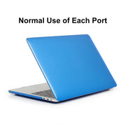 ENKAY Hat-Prince 3 in 1 For MacBook Pro 13 inch A2289 / A2251 (2020) Crystal Hard Shell Protective Case + US Version Ultra-thin TPU Keyboard Protector Cover + Anti-dust Plugs Set(Dark Blue)