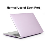 ENKAY Hat-Prince 3 in 1 For MacBook Pro 13 inch A2289 / A2251 (2020) Crystal Hard Shell Protective Case + US Version Ultra-thin TPU Keyboard Protector Cover + Anti-dust Plugs Set(Purple)