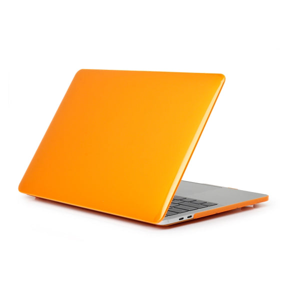 ENKAY Hat-Prince 3 in 1 For MacBook Pro 13 inch A2289 / A2251 (2020) Crystal Hard Shell Protective Case + Europe Version Ultra-thin TPU Keyboard Protector Cover + Anti-dust Plugs Set(Orange)