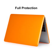ENKAY Hat-Prince 3 in 1 For MacBook Pro 13 inch A2289 / A2251 (2020) Crystal Hard Shell Protective Case + Europe Version Ultra-thin TPU Keyboard Protector Cover + Anti-dust Plugs Set(Orange)