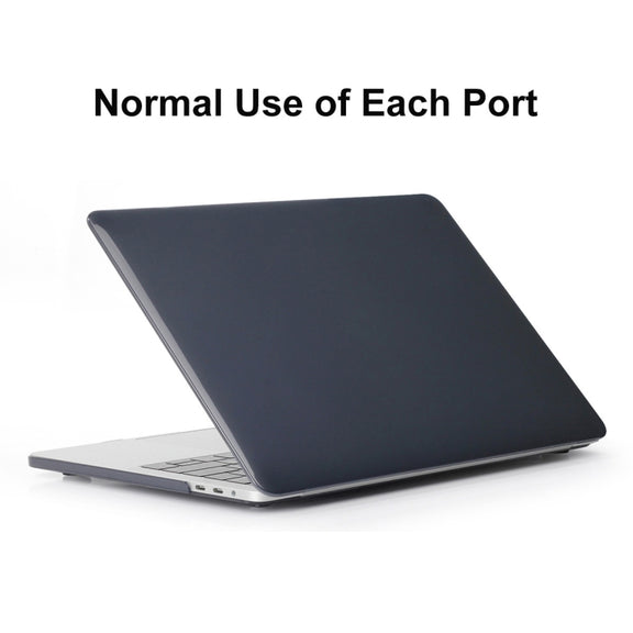 ENKAY Hat-Prince 3 in 1 For MacBook Pro 13 inch A2289 / A2251 (2020) Crystal Hard Shell Protective Case + Europe Version Ultra-thin TPU Keyboard Protector Cover + Anti-dust Plugs Set(Black)
