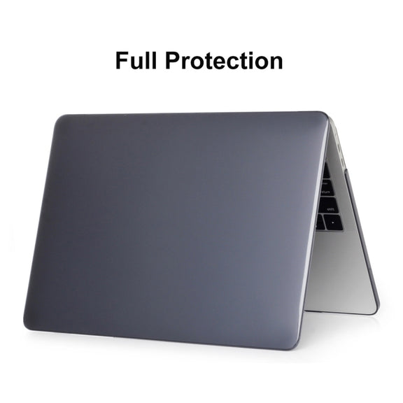 ENKAY Hat-Prince 3 in 1 For MacBook Pro 13 inch A2289 / A2251 (2020) Crystal Hard Shell Protective Case + Europe Version Ultra-thin TPU Keyboard Protector Cover + Anti-dust Plugs Set(Black)