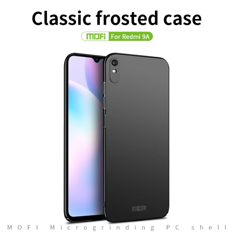 For Xiaomi Redmi 9A MOFI Frosted PC Ultra-thin Hard Case(Black) - Xiaomi Cases by MOFI | Online Shopping South Africa | PMC TechLife | Buy Now Pay Later Mobicred