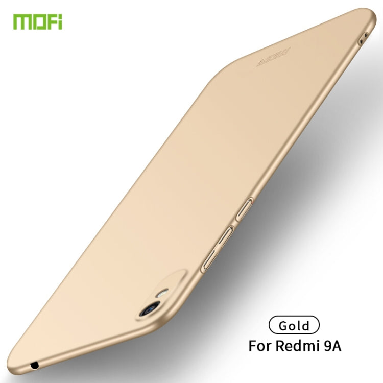 For Xiaomi Redmi 9A MOFI Frosted PC Ultra-thin Hard Case(Gold) - Xiaomi Cases by MOFI | Online Shopping South Africa | PMC TechLife | Buy Now Pay Later Mobicred