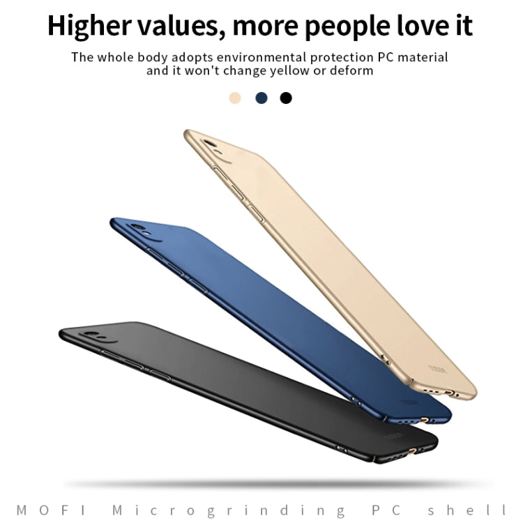 For Xiaomi Redmi 9A MOFI Frosted PC Ultra-thin Hard Case(Gold) - Xiaomi Cases by MOFI | Online Shopping South Africa | PMC TechLife | Buy Now Pay Later Mobicred