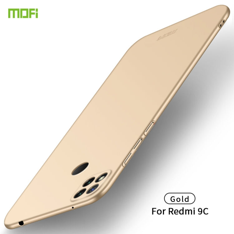 For Xiaomi Redmi 9C MOFI Frosted PC Ultra-thin Hard Case(Gold) - Xiaomi Cases by MOFI | Online Shopping South Africa | PMC TechLife | Buy Now Pay Later Mobicred
