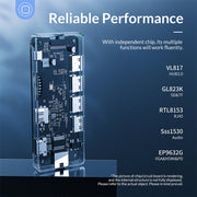 ORICO 6 in 1 Type-C Transparent HUB