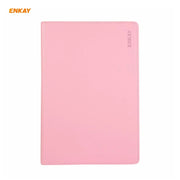 ENKAY for Samsung Galaxy Tab S8 / Galaxy Tab S7 11.0 T870 / T875 ENK-8012 360 Degree Rotation Litchi Texture Horizontal Flip PU Leather Smart Case with Holder & Sleep / Wake-up(Pink)