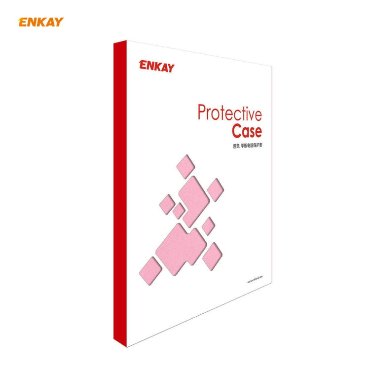 ENKAY for Samsung Galaxy Tab S8 / Galaxy Tab S7 11.0 T870 / T875 ENK-8012 360 Degree Rotation Litchi Texture Horizontal Flip PU Leather Smart Case with Holder & Sleep / Wake-up(Pink)