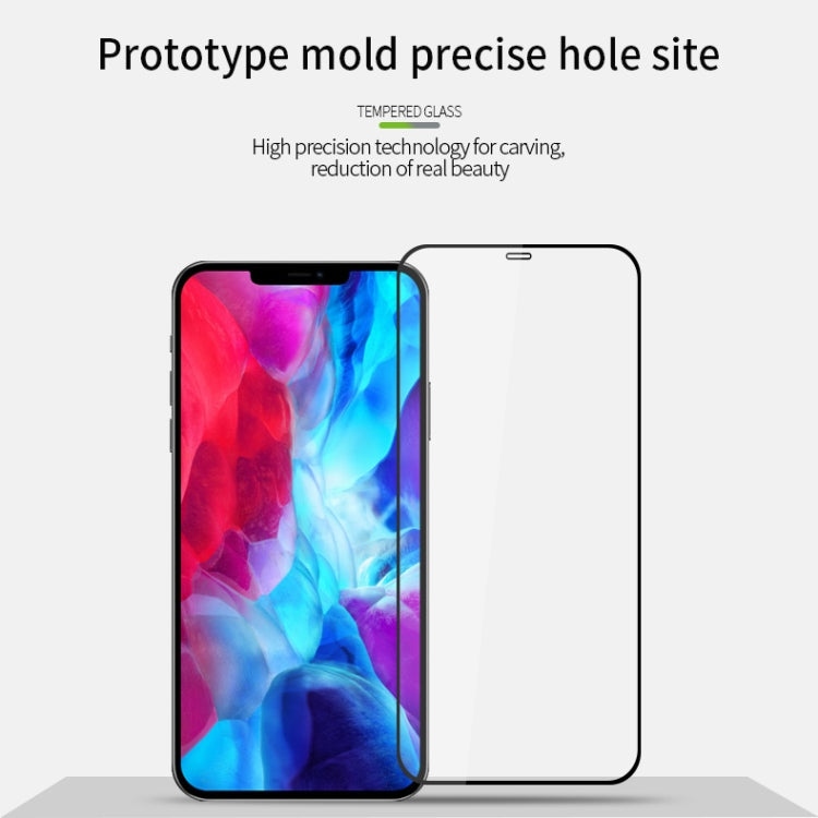 For iPhone 12 / 12 Pro MOFI 9H 2.5D Full Screen Tempered Glass Film(Black)