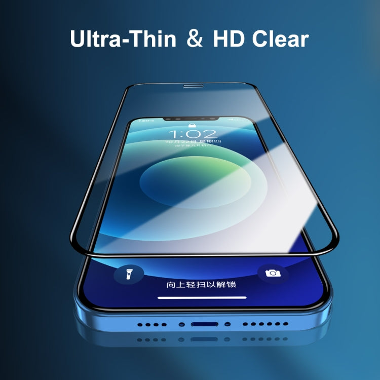 For iPhone iPhone 12 / 12 Pro ENKAY Hat-Prince Full Glue 0.26mm 9H 2.5D Tempered Glass Full Coverage Film - iPhone 12 / 12 Pro Tempered Glass by ENKAY | Online Shopping South Africa | PMC TechLife | Buy Now Pay Later Mobicred
