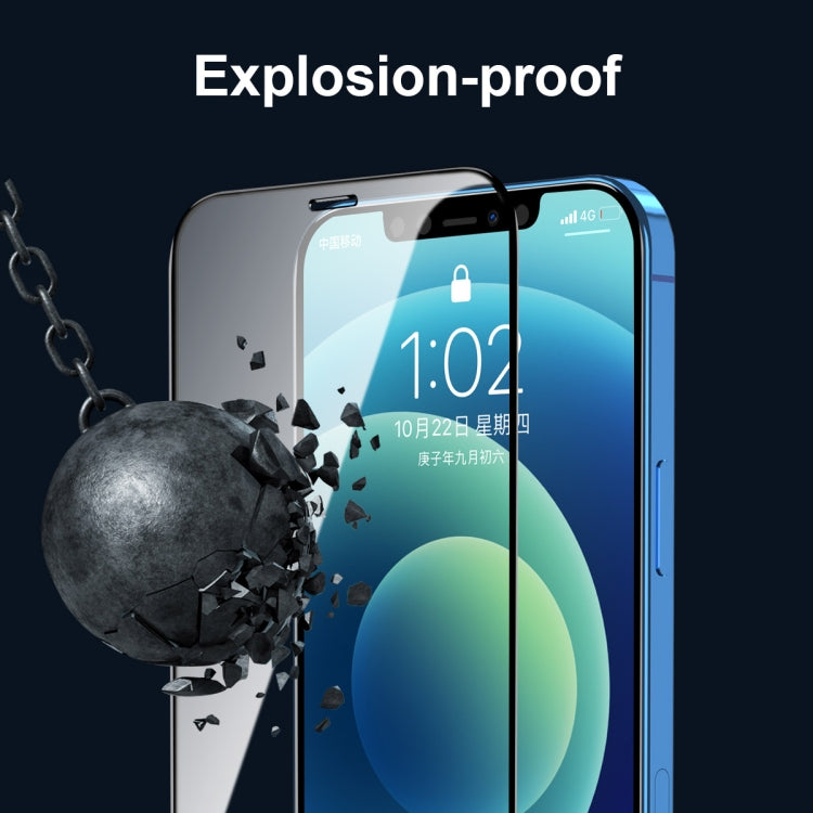 For iPhone iPhone 12 / 12 Pro ENKAY Hat-Prince Full Glue 0.26mm 9H 2.5D Tempered Glass Full Coverage Film - iPhone 12 / 12 Pro Tempered Glass by ENKAY | Online Shopping South Africa | PMC TechLife | Buy Now Pay Later Mobicred
