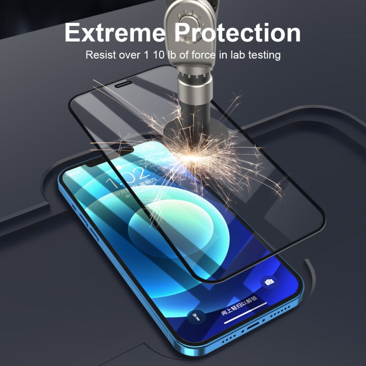 For iPhone iPhone 12 / 12 Pro ENKAY Hat-Prince Full Glue 0.26mm 9H 2.5D Tempered Glass Full Coverage Film - iPhone 12 / 12 Pro Tempered Glass by ENKAY | Online Shopping South Africa | PMC TechLife | Buy Now Pay Later Mobicred