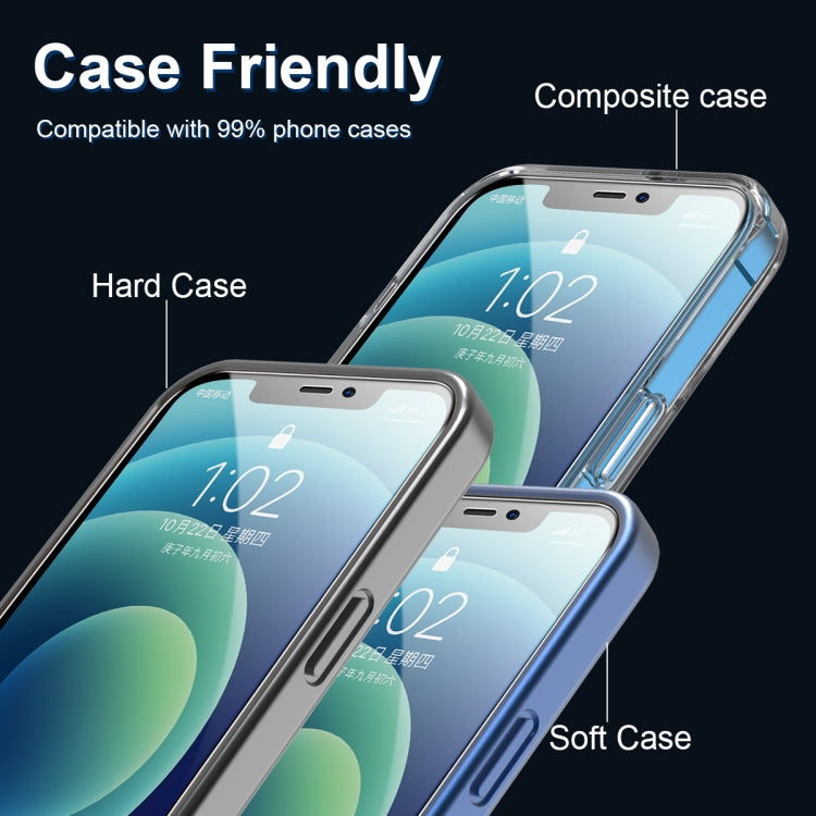 For iPhone iPhone 12 / 12 Pro ENKAY Hat-Prince Full Glue 0.26mm 9H 2.5D Tempered Glass Full Coverage Film