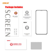 For iPhone iPhone 12 / 12 Pro ENKAY Hat-Prince Full Glue 0.26mm 9H 2.5D Tempered Glass Full Coverage Film
