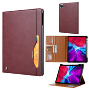 For iPad Air 11 2024 / Air 2022/2020 10.9 Knead Skin Texture Leather Tablet Case(Wine Red)