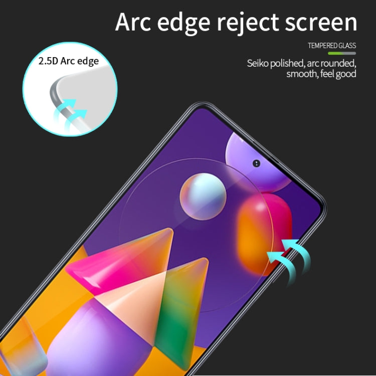 For Samsung Galaxy M31S MOFI 9H 2.5D Full Screen Tempered Glass Film(Black) - Galaxy Tempered Glass by MOFI | Online Shopping South Africa | PMC TechLife