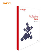 For iPad Air 11 2024 / Pro 11 2018 / Air 10.9 2022 ENKAY 3-folding Plastic Leather Smart Tablet Case(Dark Blue)
