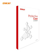 For iPad Air 11 2024 / Pro 11 2018 / Air 10.9 2022 ENKAY 3-folding Plastic Leather Smart Tablet Case(White)