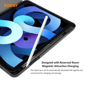 For iPad Air 11 2024 / Pro 11 2018 / Air 10.9 2022 ENKAY TPU Leather Smart Tablet Case with Pen Slot(Black)